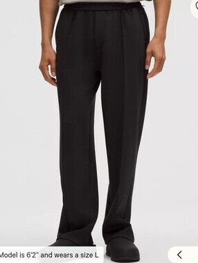 lululemon men's smooth spacer pintuck pant size M Black